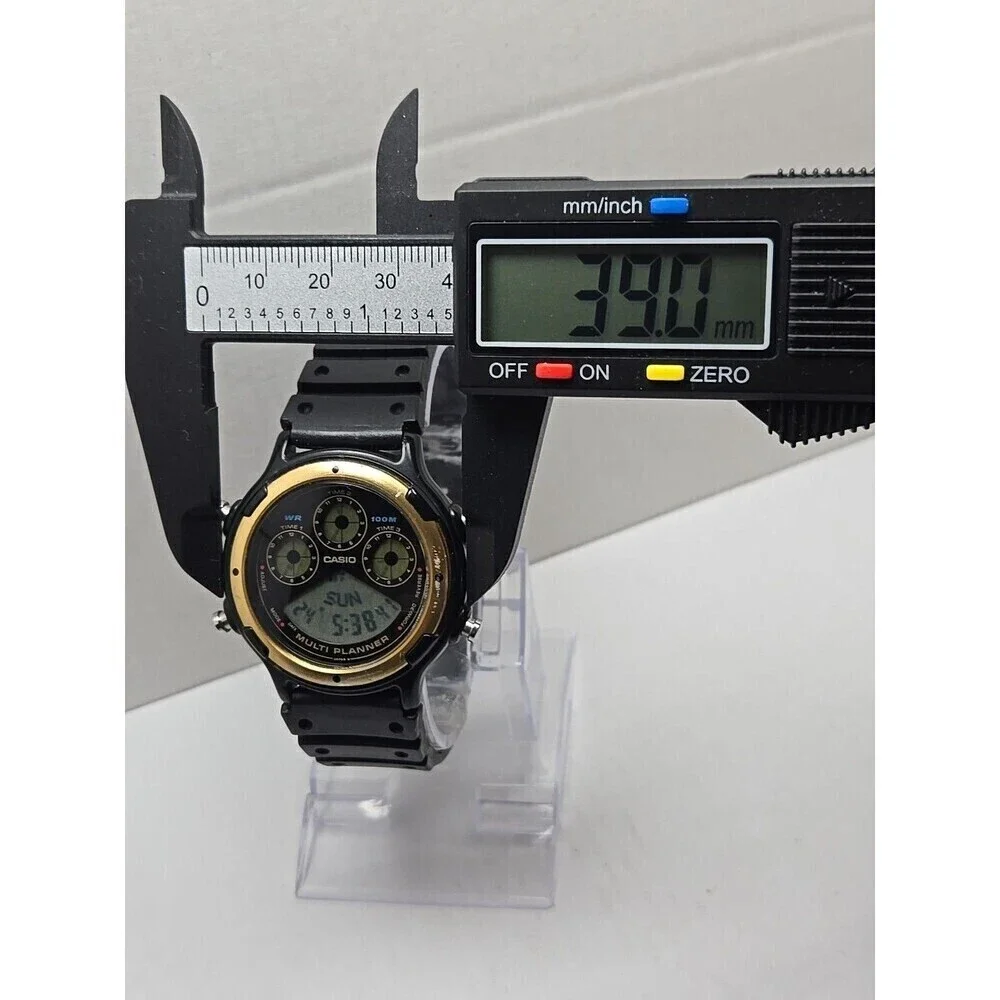 Casio BGP-20 Multi Planner Vintage Digital Quartz Watch 100M Japan World Time
